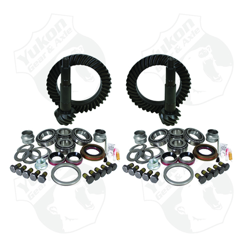 Jeep TJ Rubicon Differential Install Kit - Front + Rear - Yukon Gear & Axle - 4.88 Ratio - `03-`06